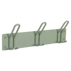 Wohnen Stahl Hakenleiste mit drei Doppel-Haken - Mecia