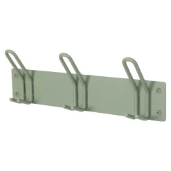 Wohnen Stahl Hakenleiste mit drei Doppel-Haken - Mecia
