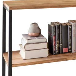 Wohnen Stahl Regal mit 6 Wildeiche Böden - Sluganov