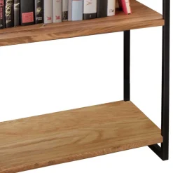 Wohnen Stahl Regal mit 6 Wildeiche Böden - Sluganov