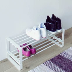 Stahl Schuhregal in Weiß - Torosma^Wohnen Sale