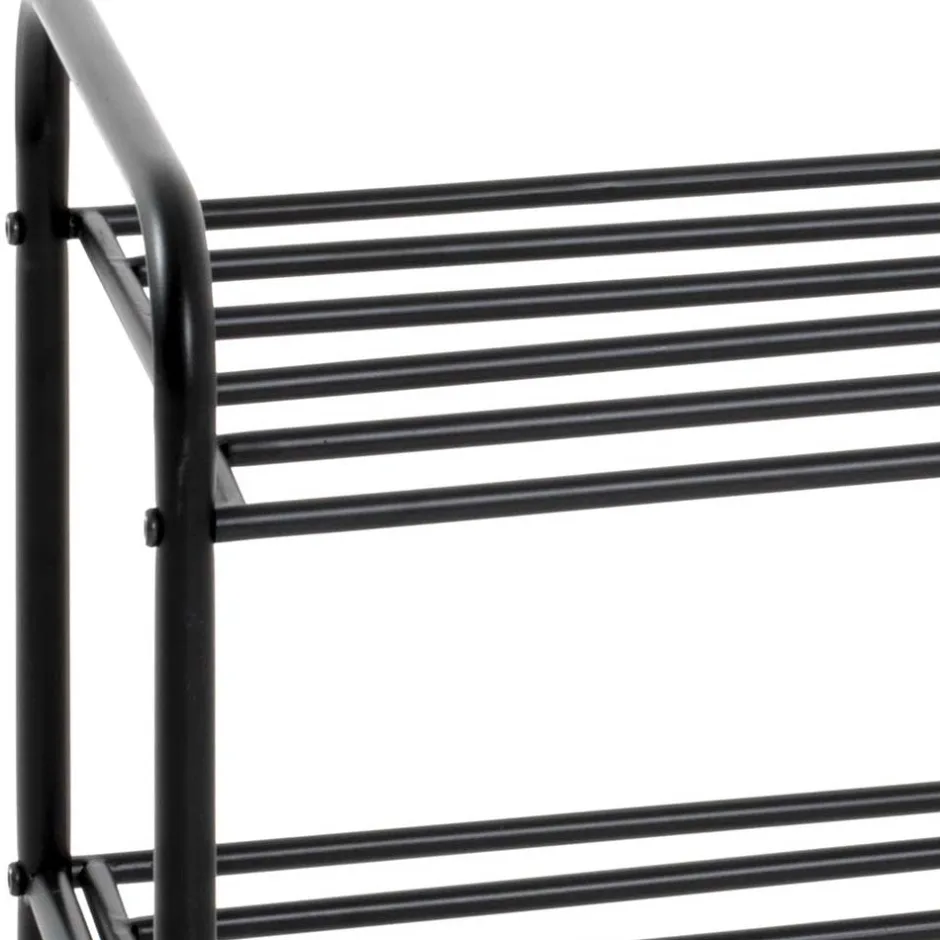 Stahlregal für Schuhe in Schwarz - Mint^Wohnen New