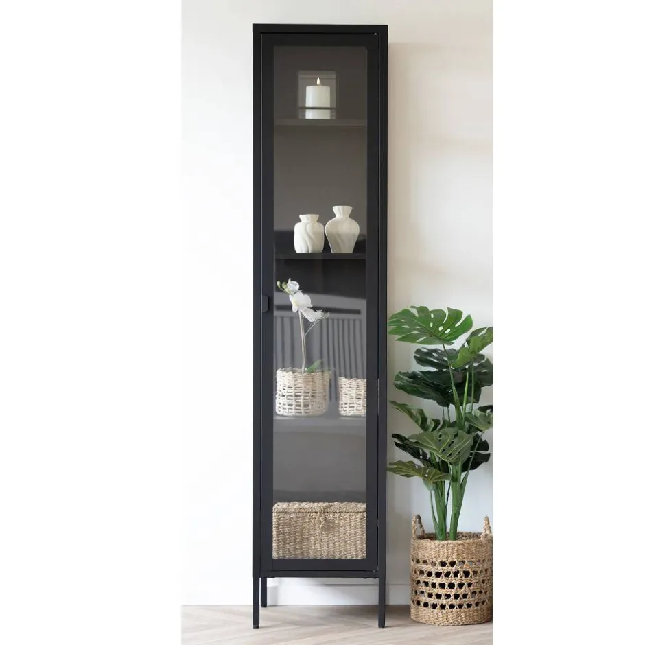 Stahl-Vitrine in Schwarz - Rodicca^Wohnen Hot