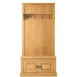 Wohnen Standgarderobe aus Kiefer Massivholz - Kumico