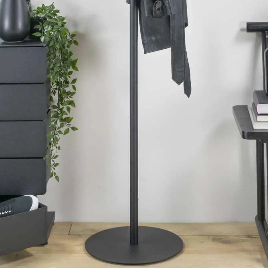 Wohnen Standgarderobe Garderobenständer aus Stahl - Paola