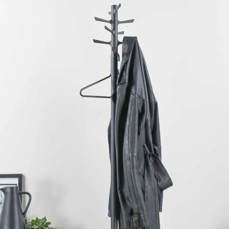 Wohnen Standgarderobe Garderobenständer aus Stahl - Paola