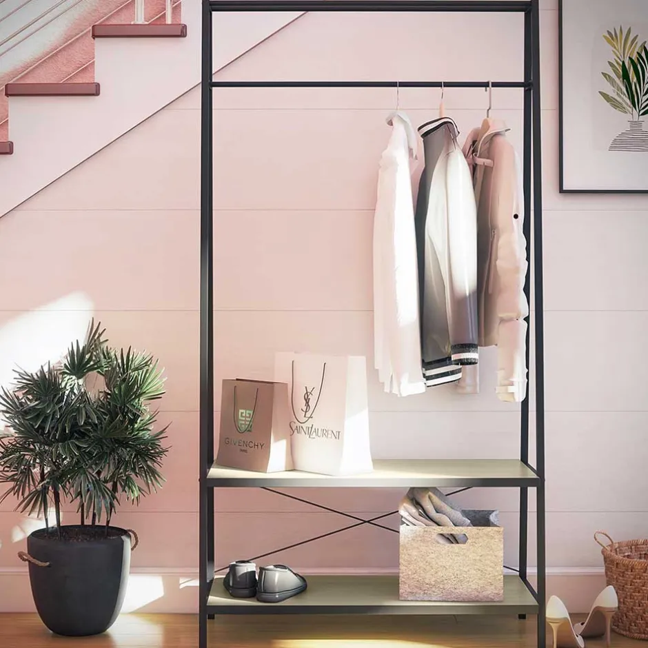 Wohnen Standgarderobe mit Schuhablage - Kaivason