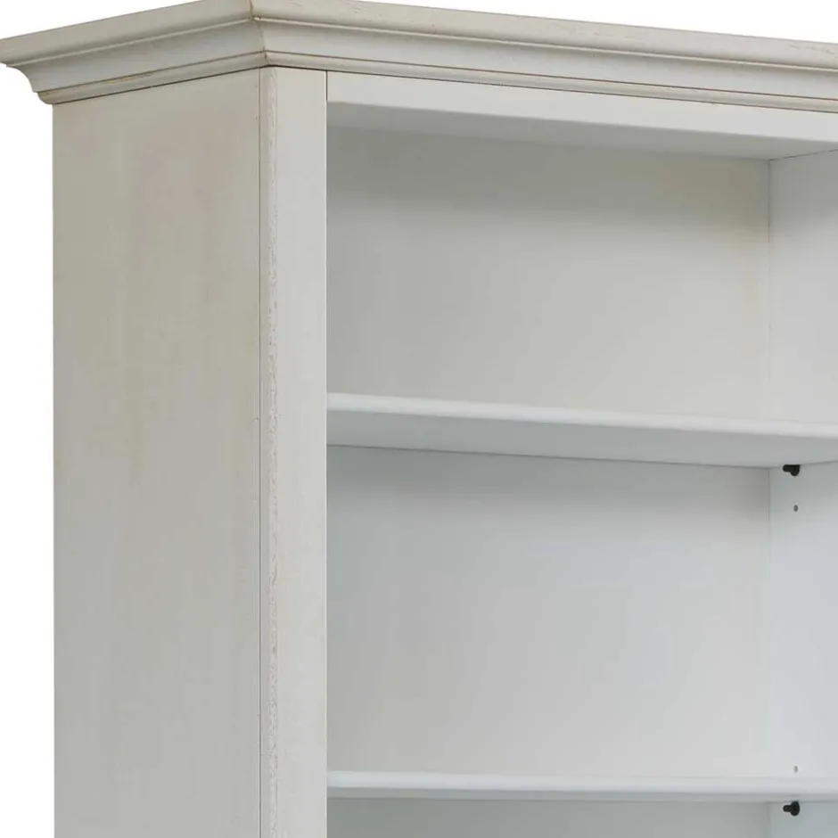 Wohnen Standregal mit fünf Fächern in Antikweiß - Annot