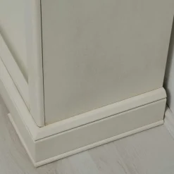 Wohnen Standregal mit fünf Fächern in Antikweiß - Annot