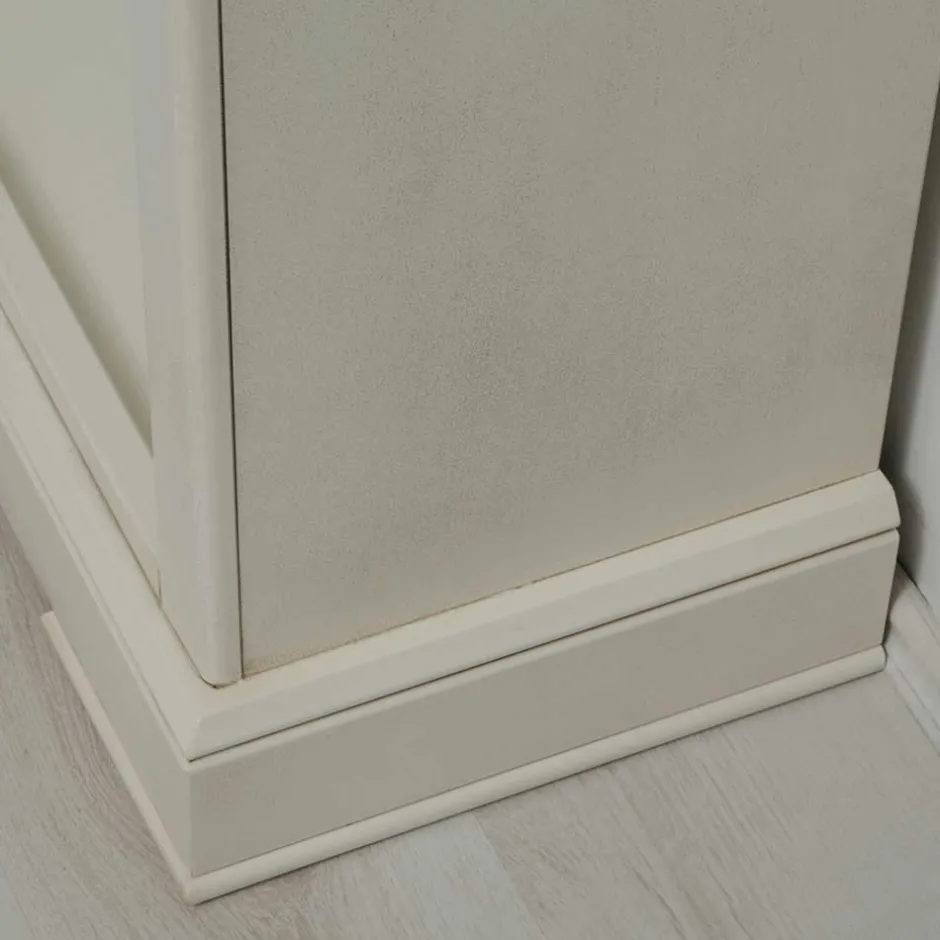 Wohnen Standregal mit fünf Fächern in Antikweiß - Annot