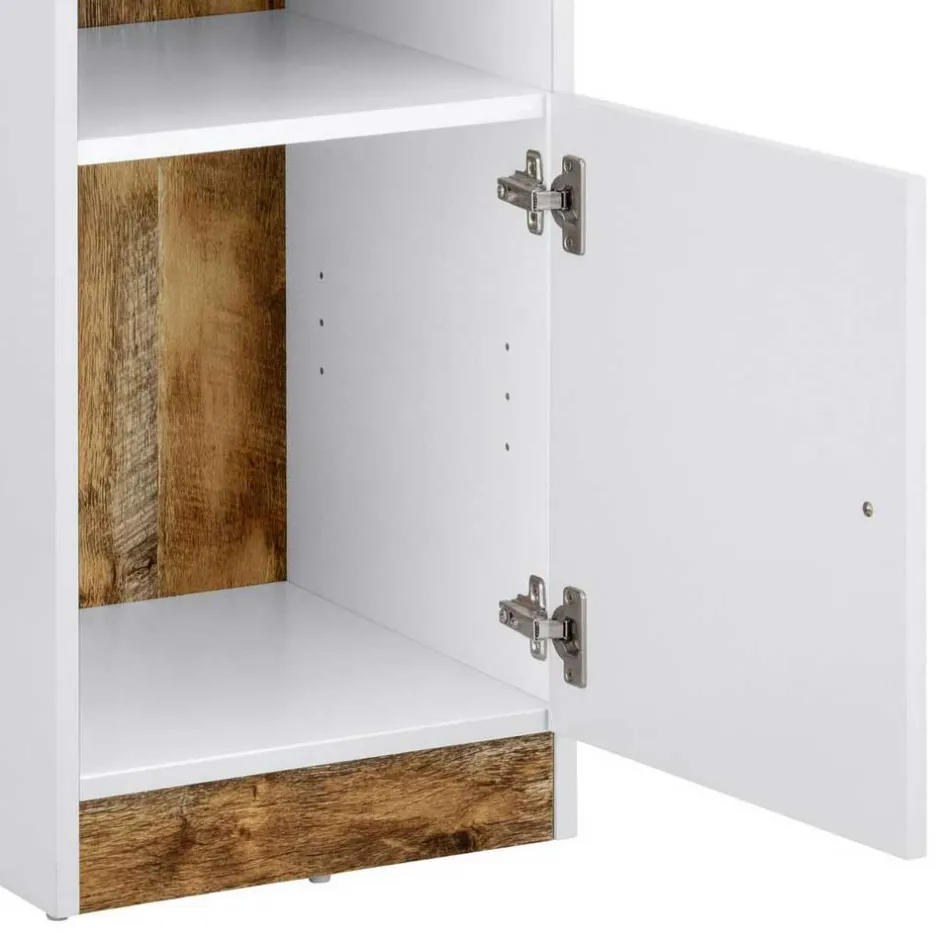 Wohnen Standregal mit Tür & fünf Fächern - Heico I