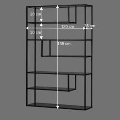 Standregal Volbra in Schwarz^Wohnen Hot