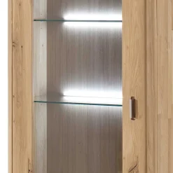 Wohnen Standvitrine aus Balkeneiche - Destal