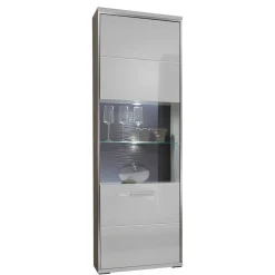 Standvitrine Tacroma in Hochglanz Weiß^Wohnen Online