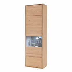 Wohnen Standvitrine Vernella aus Eiche hell geölt