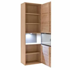 Wohnen Standvitrine Vernella aus Eiche hell geölt