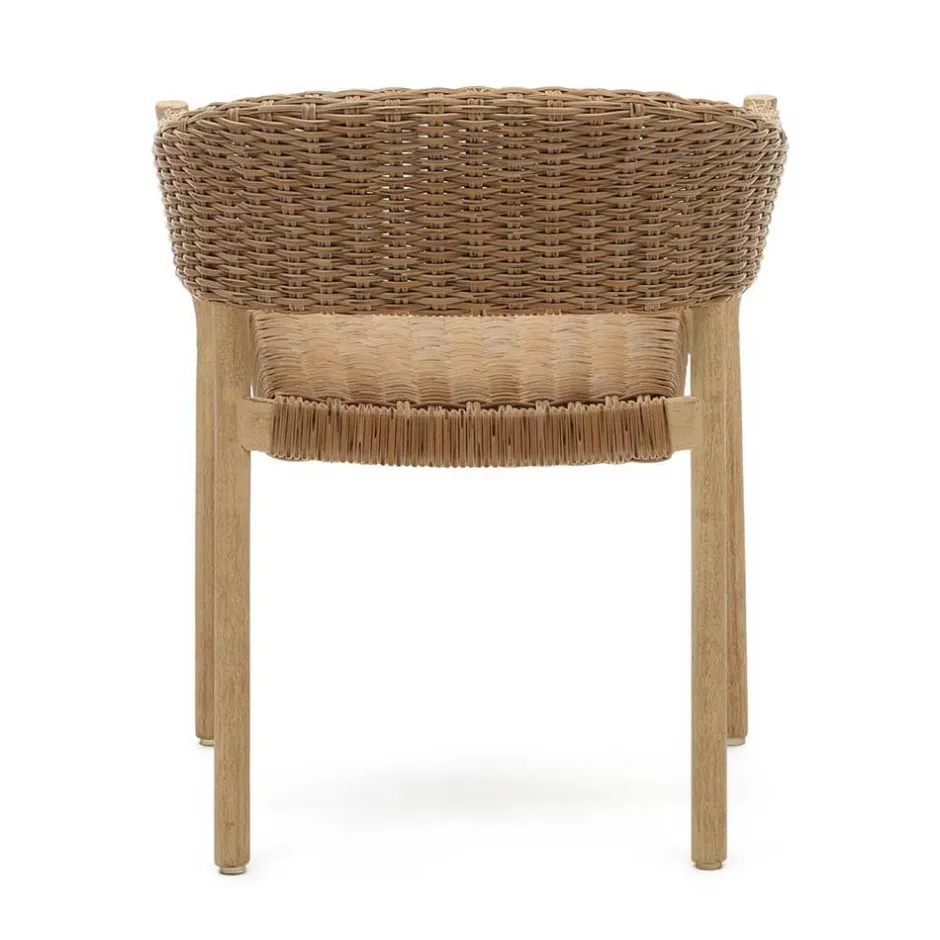 Stapelbare Armlehnstühle aus Eukalyptusholz - Finola (4er Set)^Wohnen Best