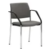 Wohnen Stapelbarer Armlehnenstuhl in Grau Stoff - Lovanna
