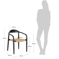 Stapelbarer Armlehnenstuhl im Skandi Design - Giulietta (4er Set)^Wohnen