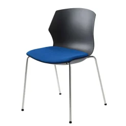 Stapelbarer Stuhl in Anthrazit & Blau - Ernestan^Wohnen Sale