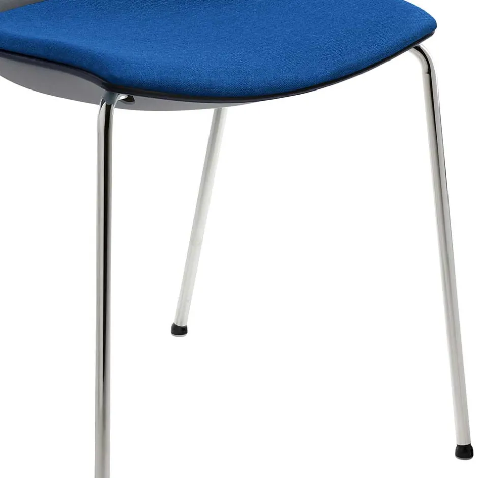 Stapelbarer Stuhl in Anthrazit & Blau - Ernestan^Wohnen Sale