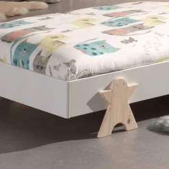 Stapelbett einzeln in Weiß & Natur Kiefer - Elvapo^Wohnen Best