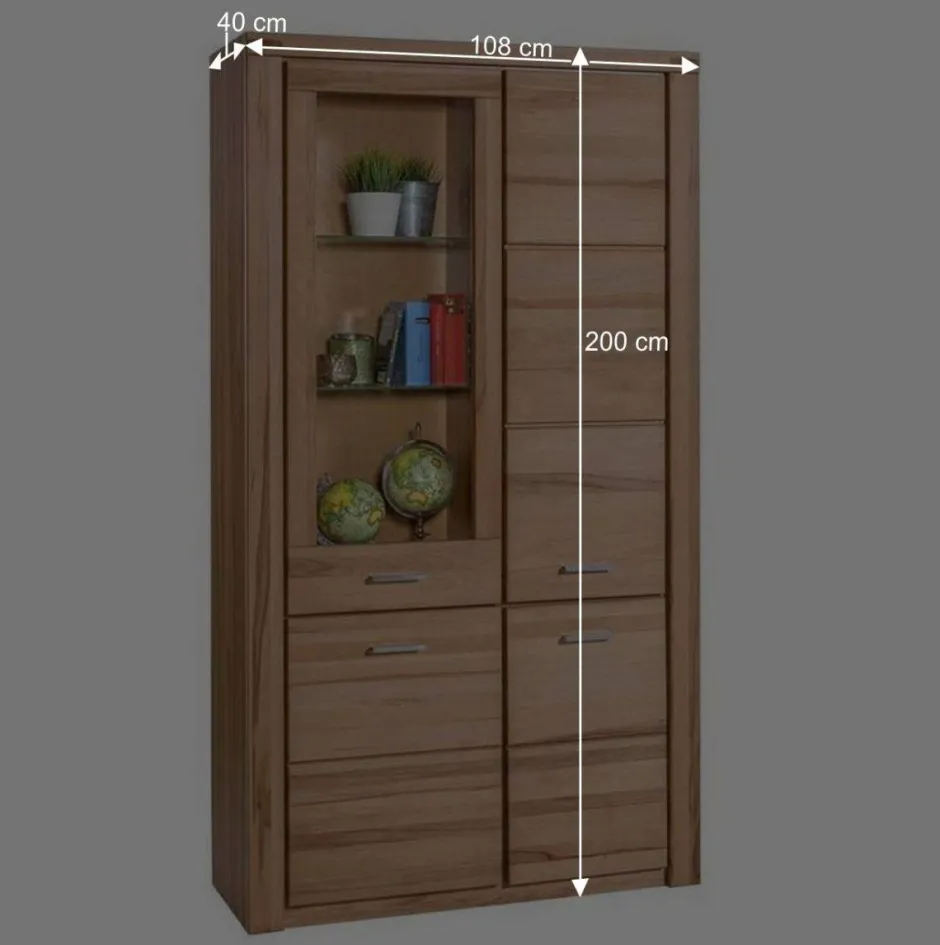 Wohnen Stauraum Anbauwand aus Holz - Uhelia (vierteilig)