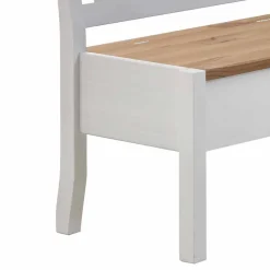 Stauraum Eckbank Lugon in Weiß Kiefer massiv^Wohnen Hot