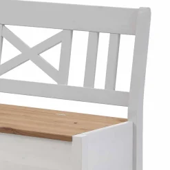 Stauraum Eckbank Lugon in Weiß Kiefer massiv^Wohnen Hot