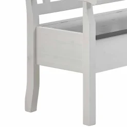 Wohnen Stauraum Eckbank Yoan in Weiß mit Grau