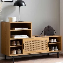 Wohnen Stauraum Garderobenbank in Eiche Natur - Around