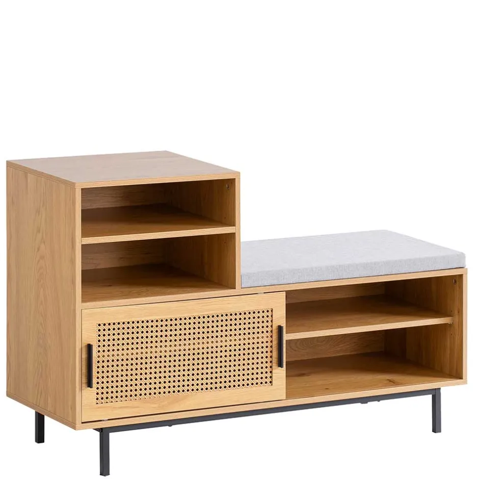 Wohnen Stauraum Garderobenbank in Eiche Natur - Around