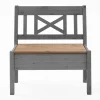 Stauraum Sitzbank Jytte aus Kiefer Grau mit Braun^Wohnen Hot