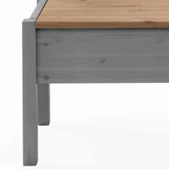 Stauraum Sitzbank Jytte aus Kiefer Grau mit Braun^Wohnen Hot