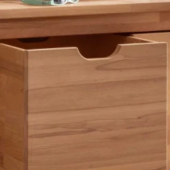 Wohnen Stauraumbank mit 3 Kisten aus Buche - Shimousa