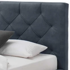 Wohnen Stauraumbett in Blaugrau & Eiche - Tagma