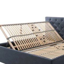 Wohnen Stauraumbett in Blaugrau & Eiche - Tagma