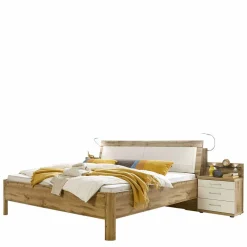 Wohnen Stauraumbett Neriman und Nachtkommoden Set (dreiteilig)