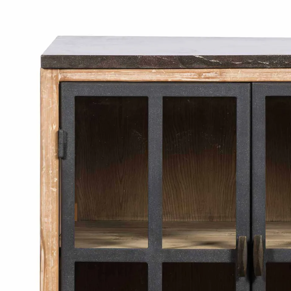 Stauraumvitrine Küche Ashvills im rustikalen Landhausstil^Wohnen Sale