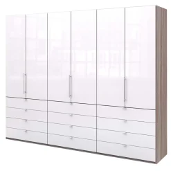 Wohnen Stauraumwunder Kleiderschrank mit 3 Falttüren - Empresian