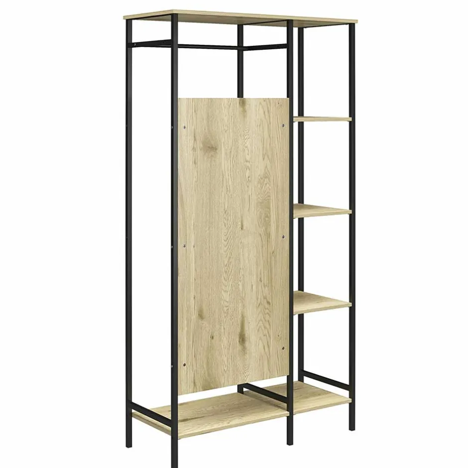 Stehende Garderobe in Holzoptik Natur - Xaidon^Wohnen Discount