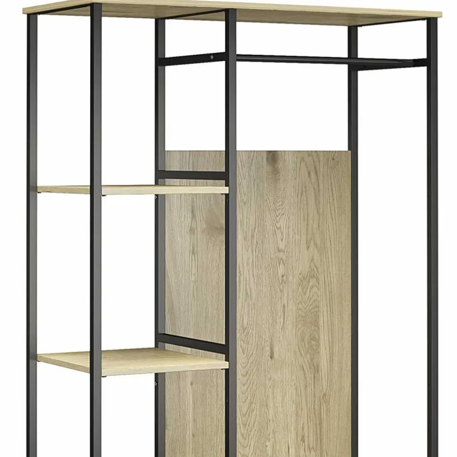 Stehende Garderobe in Holzoptik Natur - Xaidon^Wohnen Discount