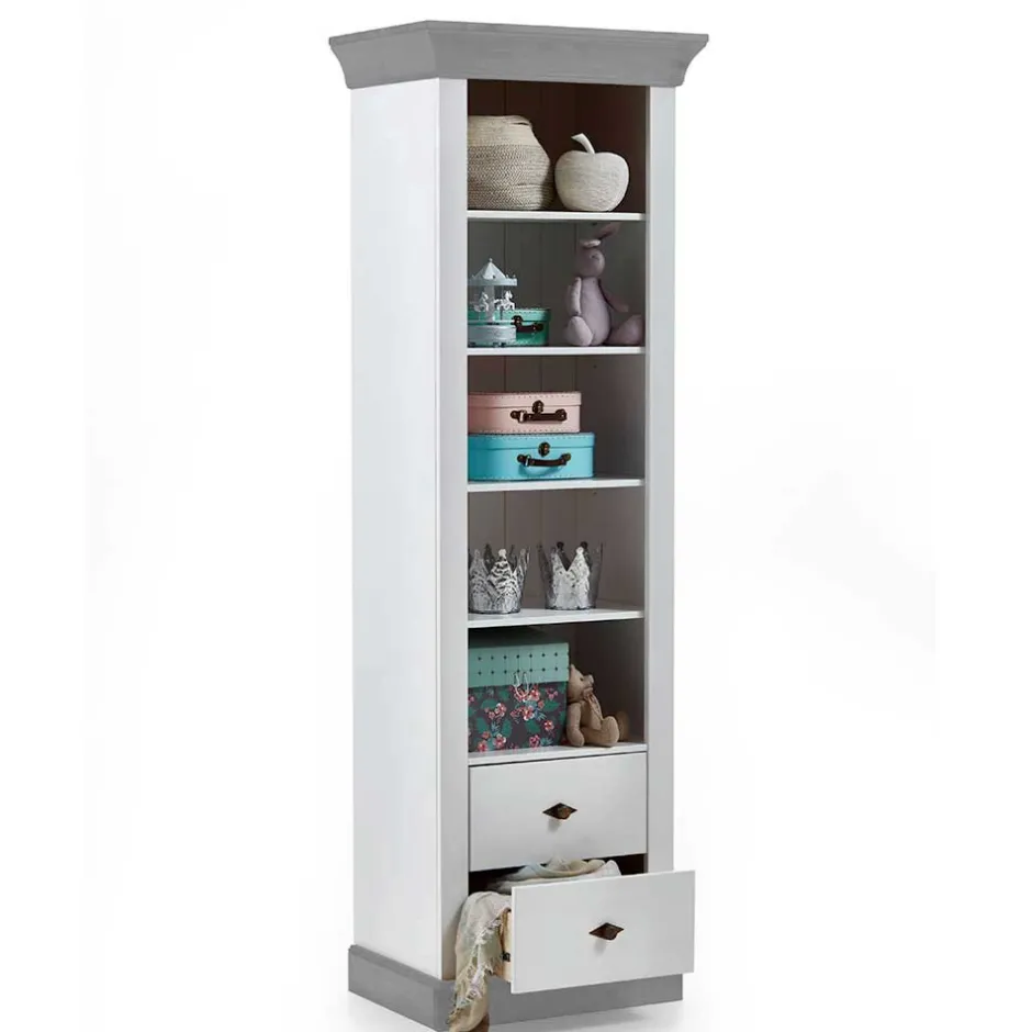 Kinder Wohnen Stehendes Holzregal fürs Kinderzimmer - Mirandesca