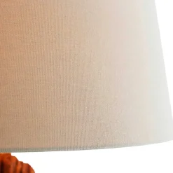 Stehlampe mit Stoffschirm und Treibholz Stele - Duvianco^Wohnen