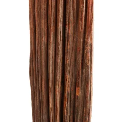 Stehlampe mit Stoffschirm und Treibholz Stele - Duvianco^Wohnen