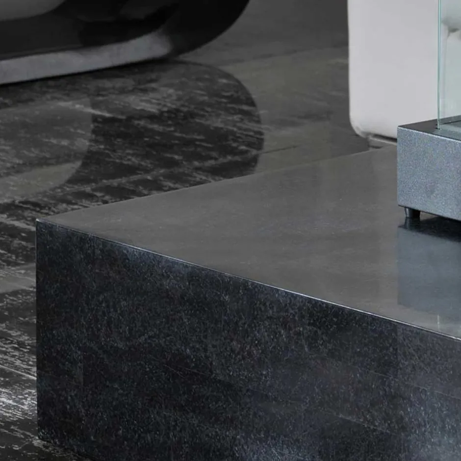 Stein Couchtisch Luvega in Schwarz^Wohnen Outlet