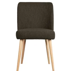 Stühle aus braunem Boucle Stoff - Convilla (2er Set)^Wohnen Sale