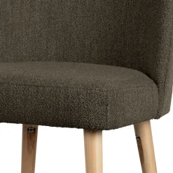 Stühle aus braunem Boucle Stoff - Convilla (2er Set)^Wohnen Sale