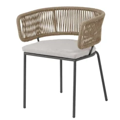 Wohnen Stühle aus Kordelgeflecht Beige - Wanisha (4er Set)