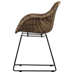 Stühle aus Kunstrattan in Beigegrau - Simonas (2er Set)^Wohnen Best